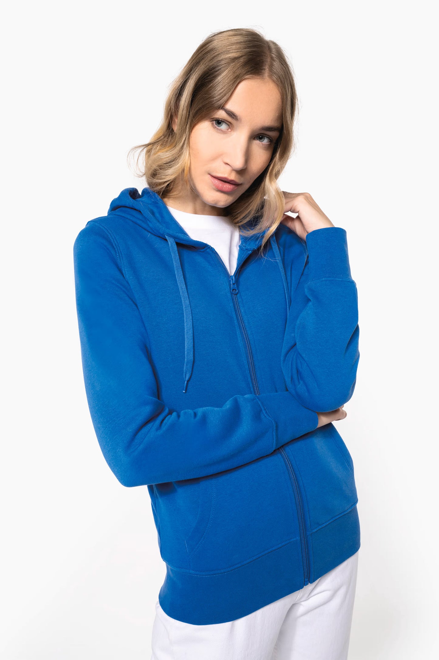Felpa zip con cappuccio classic